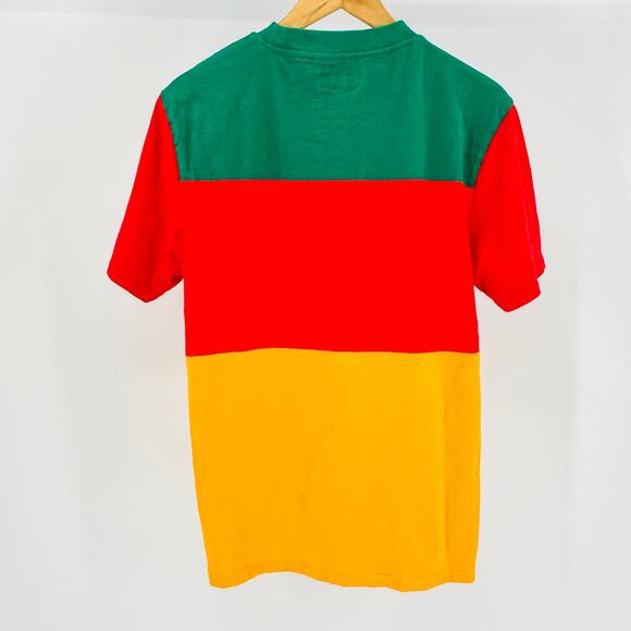 Guess Originals J Balvin Cotton Colorblock Graphic Embroidered T-Shirt - Picture 5 of 7